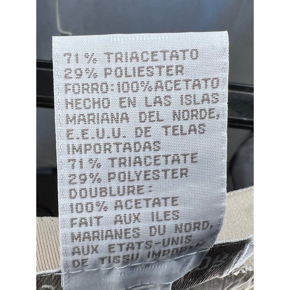 Jones New York dress pants size 10 beige fully lined wide leg zipper USA FLAW - Picture 14 of 16